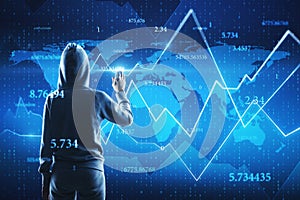 Malware and global trade concept