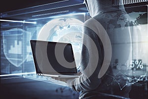 Malware and hacking concept