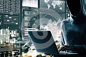 Malware and hud concept