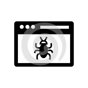 Malware icon or logo isolated sign symbol vector illustration