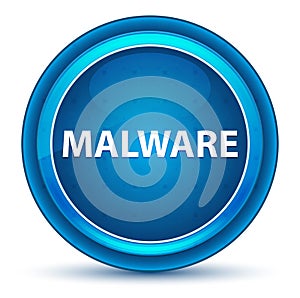 Malware Eyeball Blue Round Button