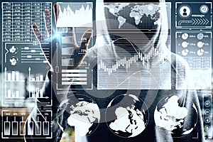 Malware and network concept