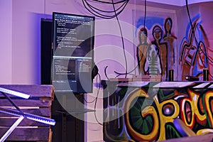 Malware running code on screen