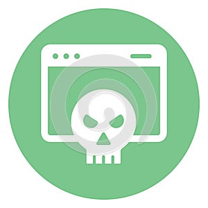 Malware, virus Isolated Vector icon which can easily modify or edit