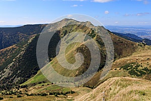 Maly Krivan, Mala Fatra, Slovakia. View from Pekelnik mountain.