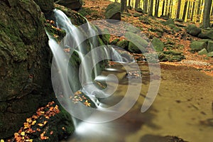 Maly Stolpich waterfall