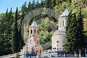 Mam daviti church at Mama Daviti. Mtatsminda tbilisi georgia