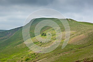 Mam Tor Derbyshire England with stormy sky photo