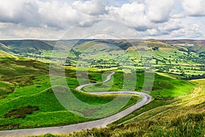 Mam Tor hill near Castleton and Edale in the Peak District Natio photo