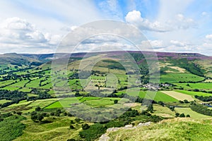 Mam Tor hill near Castleton and Edale in the Peak District Park