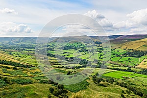 Mam Tor hill near Castleton and Edale in the Peak District Park