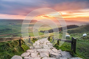 Mam Tor Peak district England UK photo