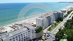 Mamaia resort area in Constanta , Romania