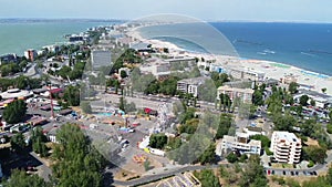 Mamaia resort area in Constanta , Romania