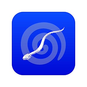 Mamba snake icon blue vector