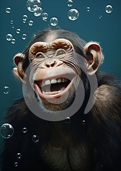 Mammal funny wild africa primate animal wildlife nature monkey face chimpanzee