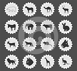 Mammals icon set