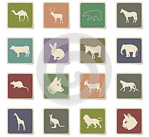 mammals icon set