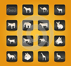 mammals icon set