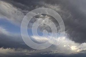 Mammillary clouds on the Bryce Canyon photo