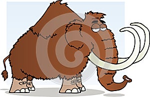 Mammoth cartoon mascot character