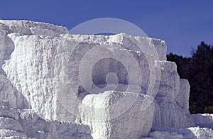 Mammoth hot spring. photo