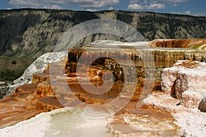 Mammoth hot springs photo