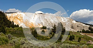 Mammoth Hot Springs Terraces Yellowstone National Park