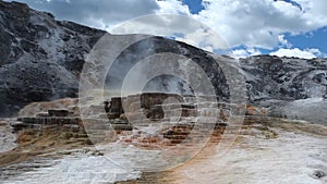 Mammoth Hot Springs, Yellowstone National Park, Wy