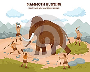 Mammoth Hunting Background