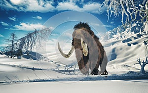 Mammoth in the mountains photo