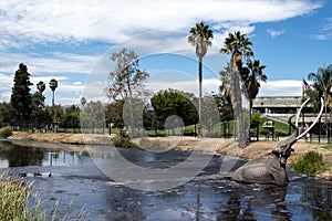 Mammoth sculpture at the La Brea Tar Pits