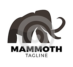Mammoth vector logo template design