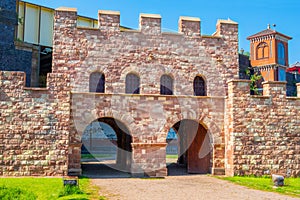 Mamucium, former Roman fort in Castlefield area in Manchester, UK