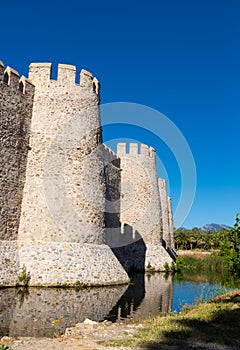 Mamure Kalesi castle in Anamur at day. Turkey