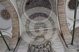 Mamutpasa mosque Interior Appearance and carpets, Istanbul