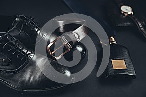 Man accessorise  on table