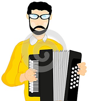 Man with accordeon