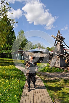 Man with an accordion