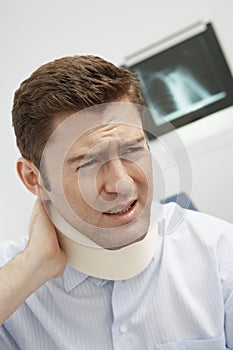 Man With Acute Neck Pain