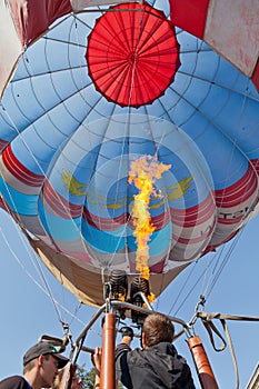 Man aerostat flare airtravel balloon