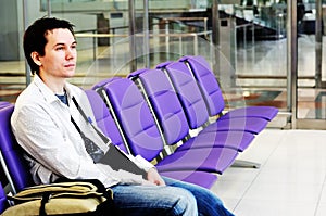 Man in the airport.