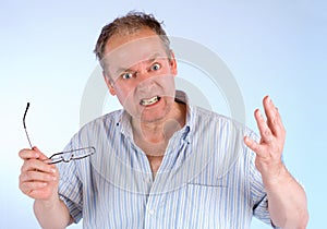 Man Angry about Something