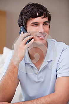 Man answering phonecall
