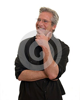 Man with approving smile photo