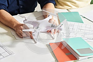 Man Assembling Quadcopter