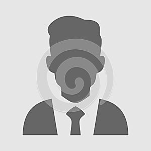 Man avatar icon. Male face silhouettes. Serving as avatars or profiles for unknown or anonymous individuals. Social