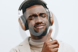 man background guy african confident portrait american fashion headphones music black dj lifestyle