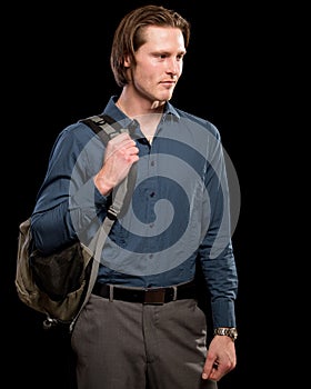 Man With Backpack