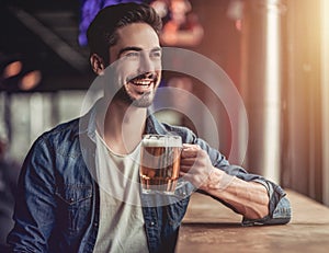 Man in bar